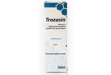 TROZASIN 200 MG IV INFUZYONLUK COZELTI ICIN LIYO. TOZ ICEREN FLAKON